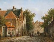 unknow artist European city landscape, street landsacpe, construction, frontstore, building and architecture.039 oil painting on canvas